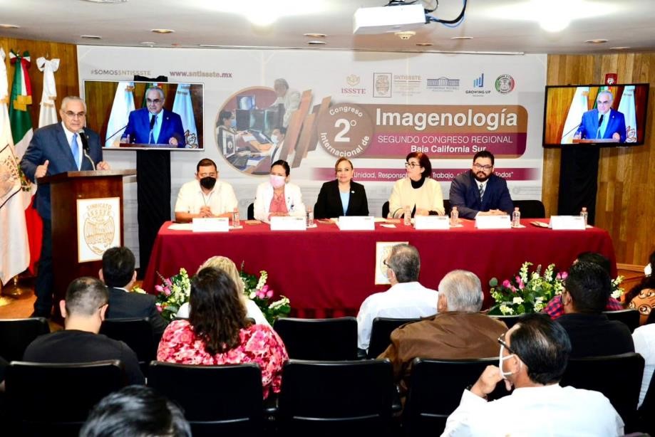 Inaugura SNTISSSTE en La Paz, BCS, II Congreso Internacional de Imagenología, en el Marco del Día del Radiólogo