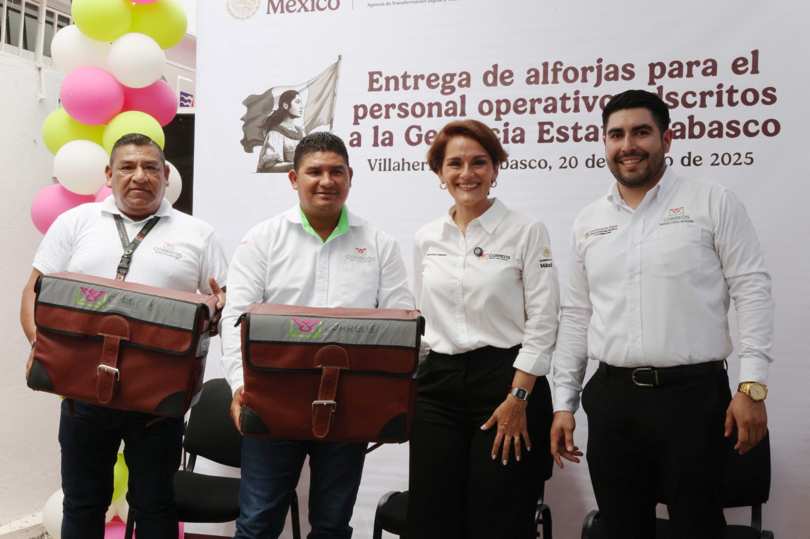 Correos de México Entrega Equipo a Carteras y Carteros en Tabasco