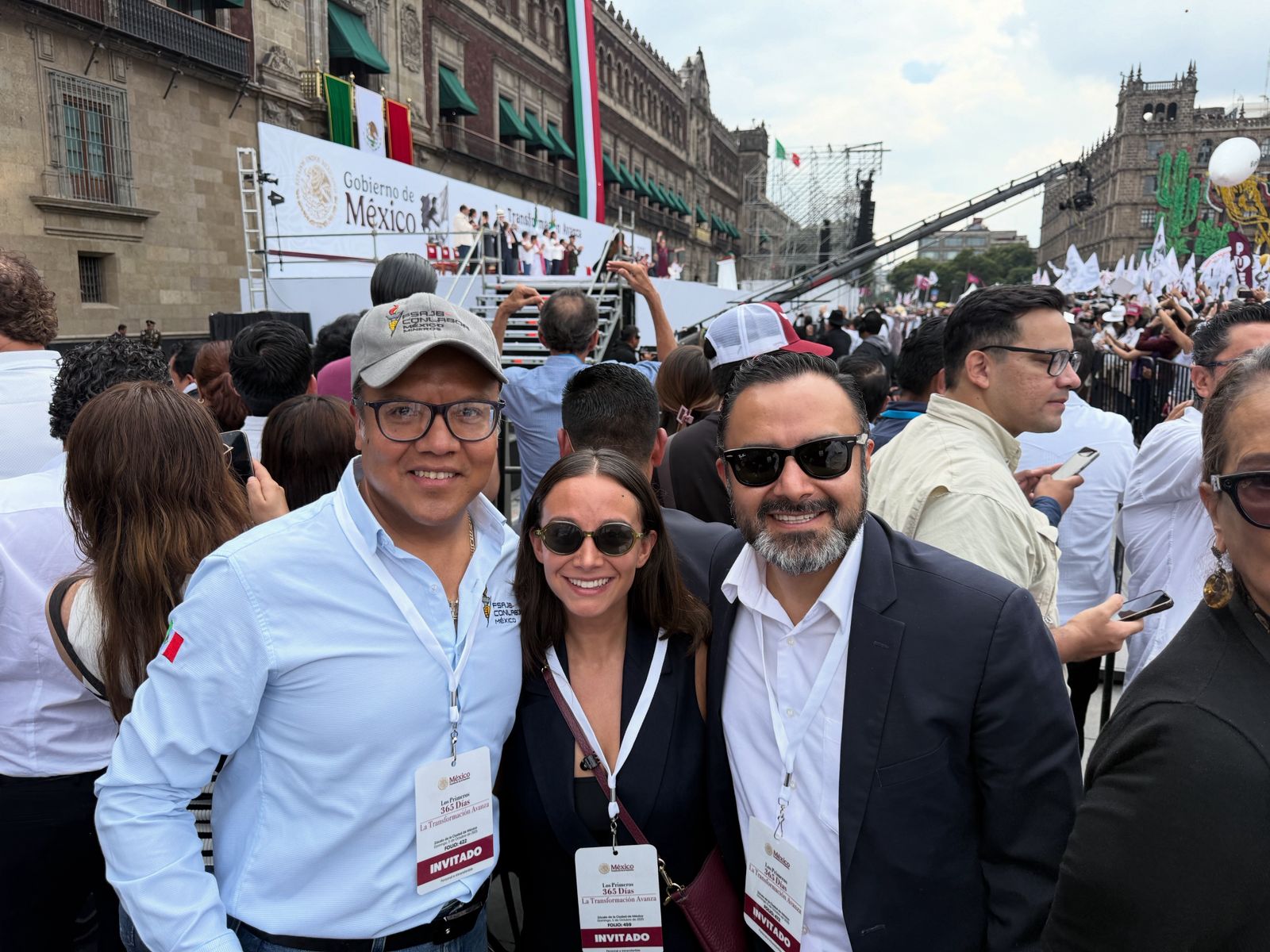 El Secretario General de la Federación de Agrupaciones Obreras, Iván Navarro presente en evento.