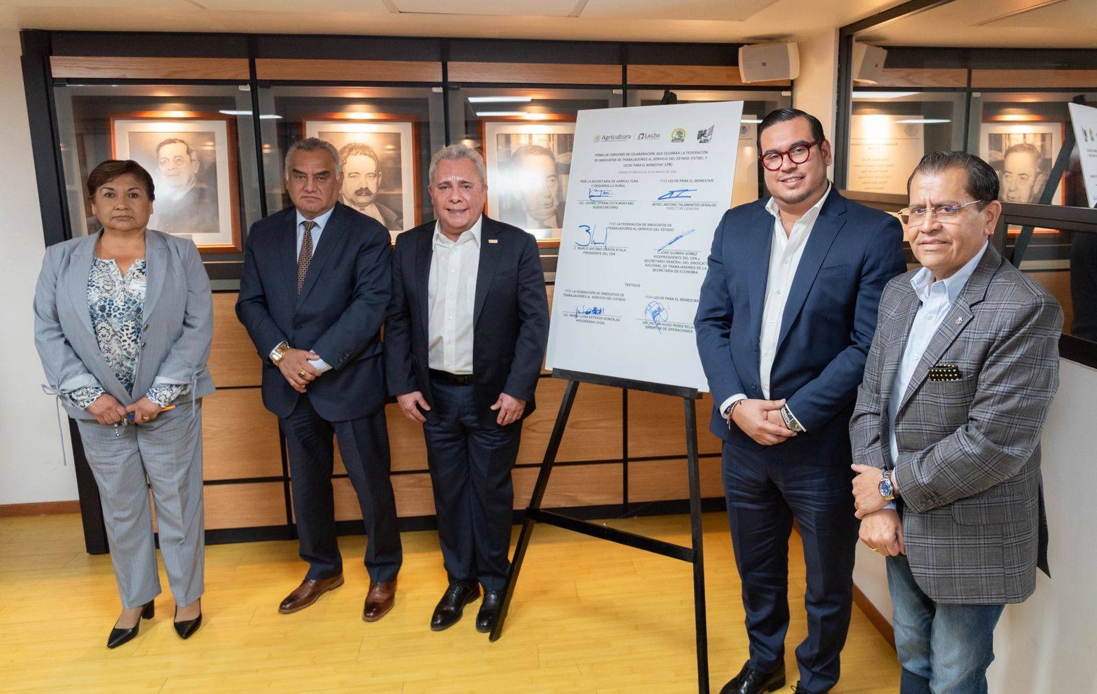 Firman Convenio Para Impulsar una Mejor Nutrición, Leche Para el Bienestar y FSTSE Firman Convenio Para Impulsar una Mejor Nutrición, Leche Para el Bienestar y FSTSE