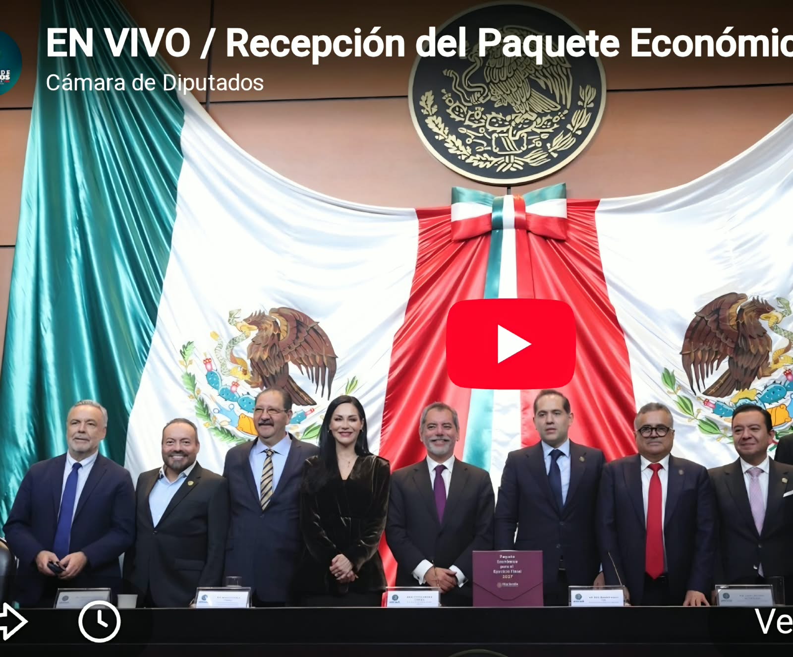 Cámara de Diputados Recibe de la SHCP el Paquete Económico 2027